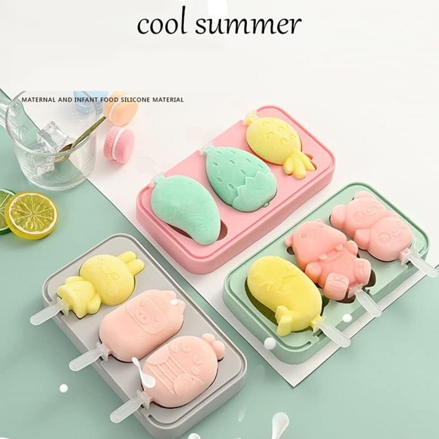 8188 Silicone Popsicle Molds, Reusable Ice Cream Molds With Sticks And Lids. A Must-Have Popsicle Mold For Summer. 8188 Silicone Popsicle Molds, Reusable Ice Cream Molds With Sticks And Lids. A Must-Have Popsicle Mold For Summer.